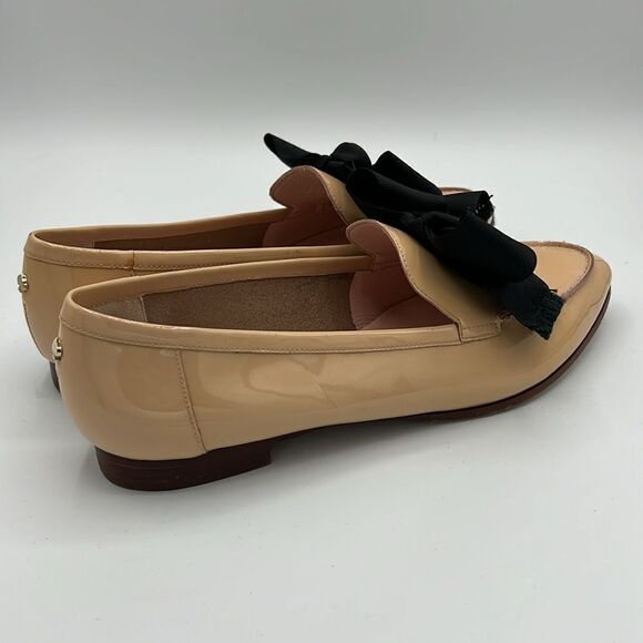 KATE SPADE New York Light Pink Bow Leather Cosetta Pointed Toe Bow Loafers B36 - Picture 9 of 13